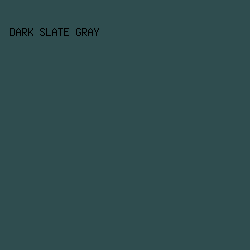 2F4D4F - Dark Slate Gray color image preview