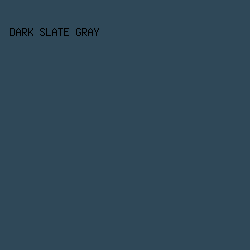 2f4858 - Dark Slate Gray color image preview