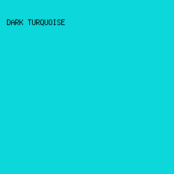 0CD7DA - Dark Turquoise color image preview