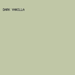 C0C7A7 - Dark Vanilla color image preview