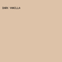 DDC2A8 - Dark Vanilla color image preview