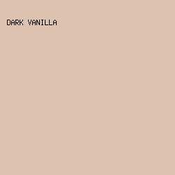 DDC3AF - Dark Vanilla color image preview