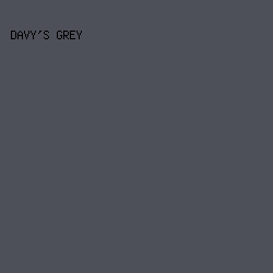4E5059 - Davy's Grey color image preview