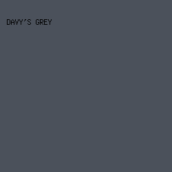 4b515b - Davy's Grey color image preview
