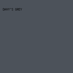 4c525a - Davy's Grey color image preview