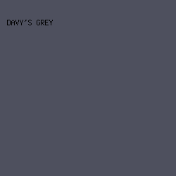 4e505e - Davy's Grey color image preview
