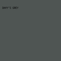 4f5553 - Davy's Grey color image preview