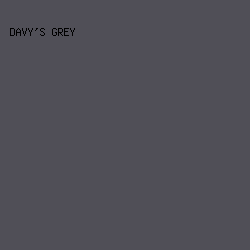 504f57 - Davy's Grey color image preview