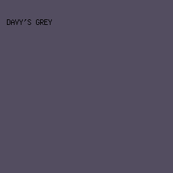 534D60 - Davy's Grey color image preview