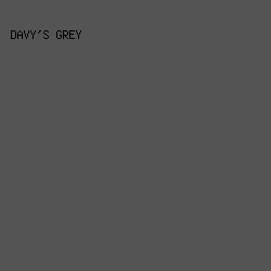545454 - Davy's Grey color image preview