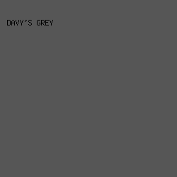 565656 - Davy's Grey color image preview