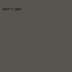 58554F - Davy's Grey color image preview