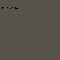59534E - Davy's Grey color image preview