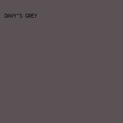 5B5255 - Davy's Grey color image preview