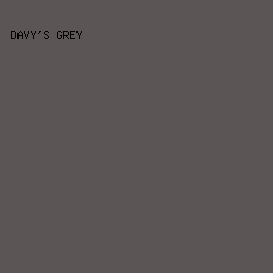 5B5655 - Davy's Grey color image preview