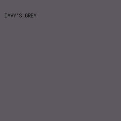 5e5961 - Davy's Grey color image preview