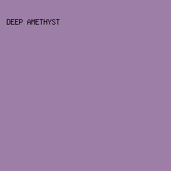 9C7EA6 - Deep Amethyst color image preview