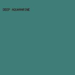 3d7c77 - Deep Aquamarine color image preview