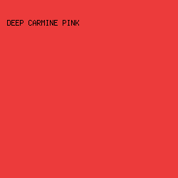 EC3B3B - Deep Carmine Pink color image preview