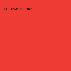 EE3B34 - Deep Carmine Pink color image preview