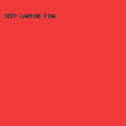 F13A3A - Deep Carmine Pink color image preview