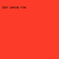 FC3C29 - Deep Carmine Pink color image preview