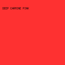 fe3131 - Deep Carmine Pink color image preview