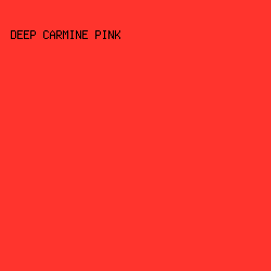 ff342d - Deep Carmine Pink color image preview