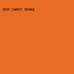 E86D24 - Deep Carrot Orange color image preview