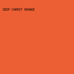EC5F34 - Deep Carrot Orange color image preview