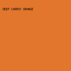 e2762d - Deep Carrot Orange color image preview