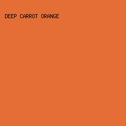 e46e35 - Deep Carrot Orange color image preview