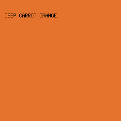 e5732e - Deep Carrot Orange color image preview
