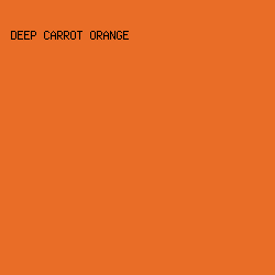 e96d27 - Deep Carrot Orange color image preview