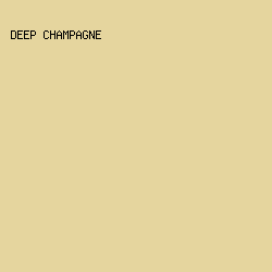 E5D59E - Deep Champagne color image preview
