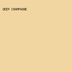F2D6A1 - Deep Champagne color image preview