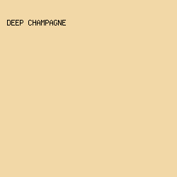 F2D8A7 - Deep Champagne color image preview