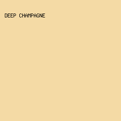 F4DAA5 - Deep Champagne color image preview