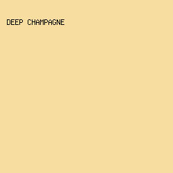 F7DD9F - Deep Champagne color image preview