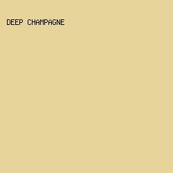 e7d49a - Deep Champagne color image preview