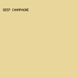 e9d69b - Deep Champagne color image preview