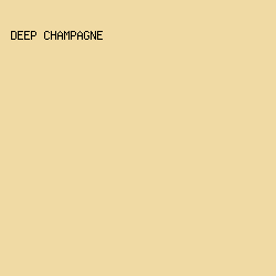 f0daa4 - Deep Champagne color image preview