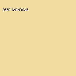 f0dc9f - Deep Champagne color image preview