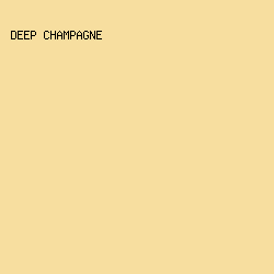 f7de9f - Deep Champagne color image preview