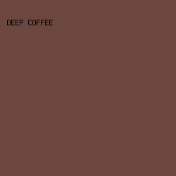 6C4740 - Deep Coffee color image preview