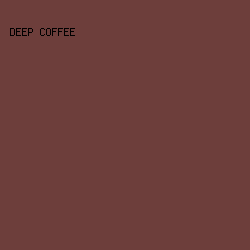 6D3E3B - Deep Coffee color image preview