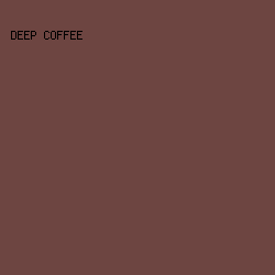 6D4541 - Deep Coffee color image preview