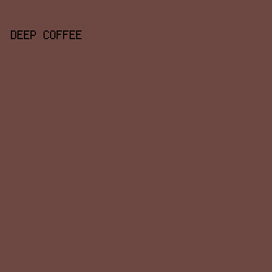 6D4842 - Deep Coffee color image preview