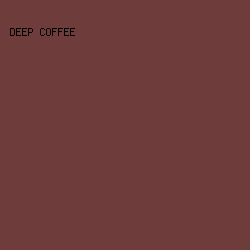 6E3C3B - Deep Coffee color image preview