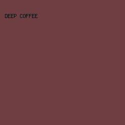 6E3E42 - Deep Coffee color image preview